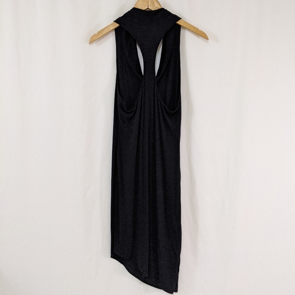 Helmut Lang Black Jersey Racerback Dress - Picture 4 of 10
